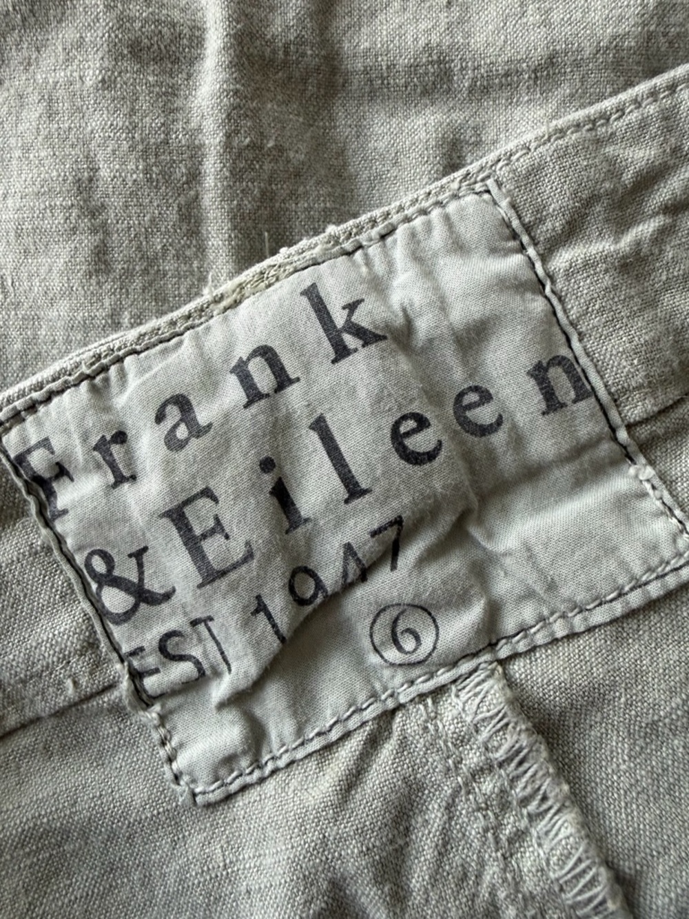 FRANK & EILEEN kinsale Linen Blend Pant Size 6 - Picture 12 of 14